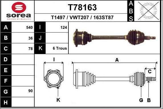 EAI T78163 - Sürücü mili furqanavto.az