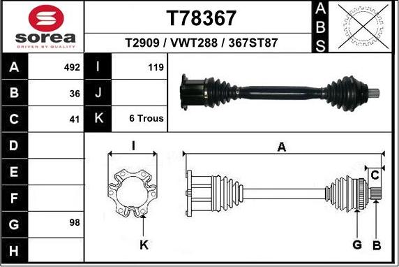 EAI T78367 - Sürücü mili furqanavto.az