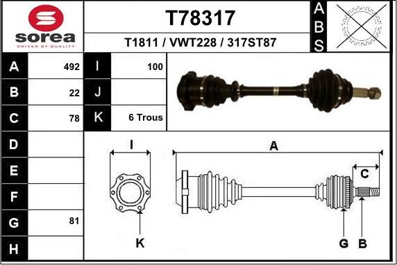 EAI T78317 - Sürücü mili furqanavto.az