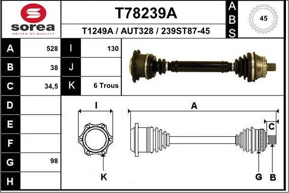 EAI T78239A - Sürücü mili furqanavto.az