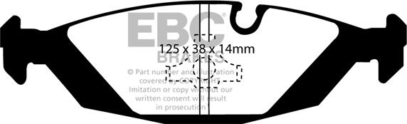 EBC Brakes DP447/2 - Əyləc altlığı dəsti, əyləc diski furqanavto.az