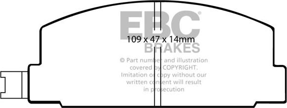 EBC Brakes DP469 - Əyləc altlığı dəsti, əyləc diski furqanavto.az