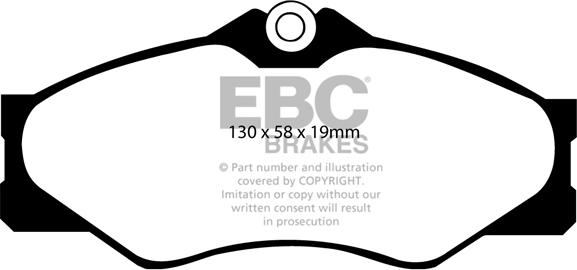 EBC Brakes DP4654R - Əyləc altlığı dəsti, əyləc diski furqanavto.az