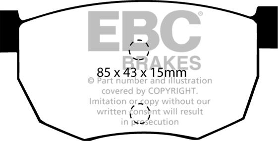 EBC Brakes DP468 - Əyləc altlığı dəsti, əyləc diski furqanavto.az