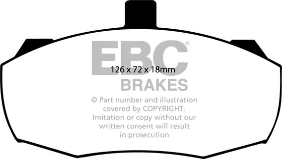 EBC Brakes DP462 - Əyləc altlığı dəsti, əyləc diski furqanavto.az