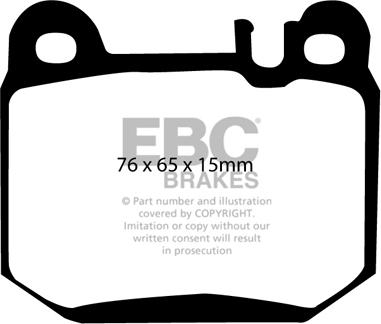 EBC Brakes DP41395R - Əyləc altlığı dəsti, əyləc diski furqanavto.az