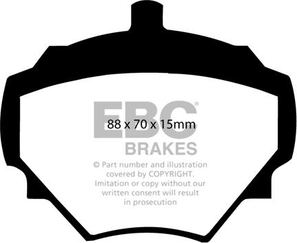 EBC Brakes DP4294R - Əyləc altlığı dəsti, əyləc diski furqanavto.az