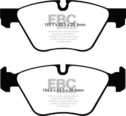 EBC Brakes DP42077R - Əyləc altlığı dəsti, əyləc diski furqanavto.az