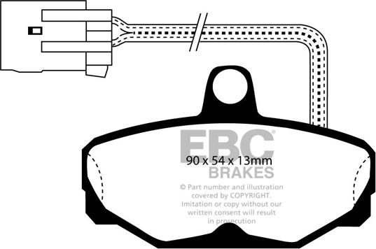 EBC Brakes DP571/2 - Əyləc altlığı dəsti, əyləc diski furqanavto.az