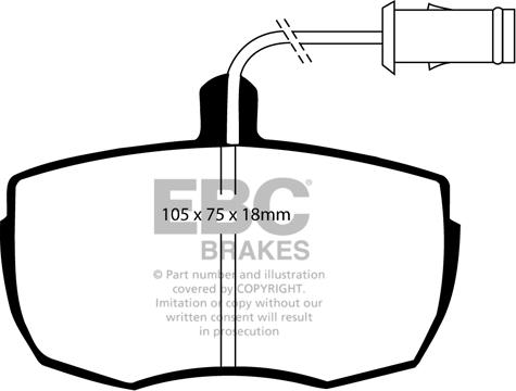 EBC Brakes DP6622 - Əyləc altlığı dəsti, əyləc diski furqanavto.az