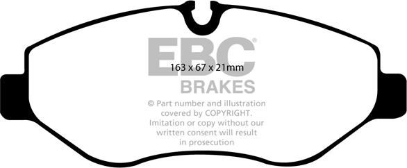 EBC Brakes DP41926R - Əyləc altlığı dəsti, əyləc diski furqanavto.az