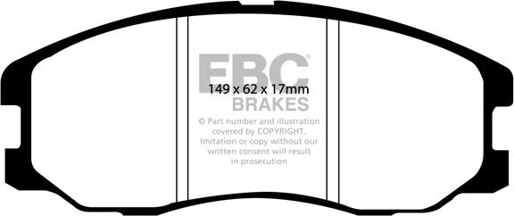 EBC Brakes DP61975 - Əyləc altlığı dəsti, əyləc diski furqanavto.az