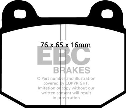 EBC Brakes DP2197 - Əyləc altlığı dəsti, əyləc diski furqanavto.az