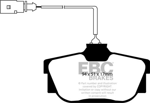 EBC Brakes DP1445 - Əyləc altlığı dəsti, əyləc diski furqanavto.az