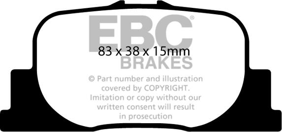 EBC Brakes DP1456 - Əyləc altlığı dəsti, əyləc diski furqanavto.az