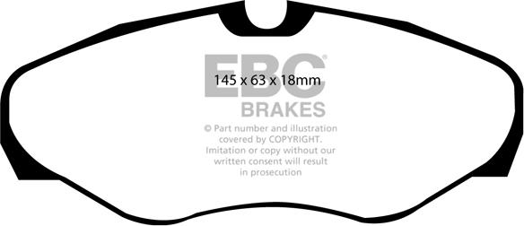 EBC Brakes DP1461 - Əyləc altlığı dəsti, əyləc diski furqanavto.az