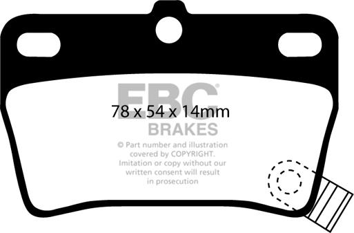 EBC Brakes DP61403 - Əyləc altlığı dəsti, əyləc diski furqanavto.az