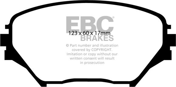 EBC Brakes DP1402 - Əyləc altlığı dəsti, əyləc diski furqanavto.az