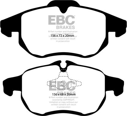 EBC Brakes DP1414 - Əyləc altlığı dəsti, əyləc diski furqanavto.az