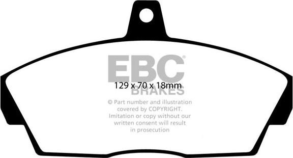 EBC Brakes DP61415 - Əyləc altlığı dəsti, əyləc diski furqanavto.az