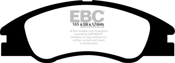 EBC Brakes DP1568 - Əyləc altlığı dəsti, əyləc diski furqanavto.az