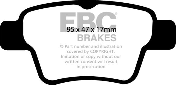 EBC Brakes DP1575 - Əyləc altlığı dəsti, əyləc diski furqanavto.az