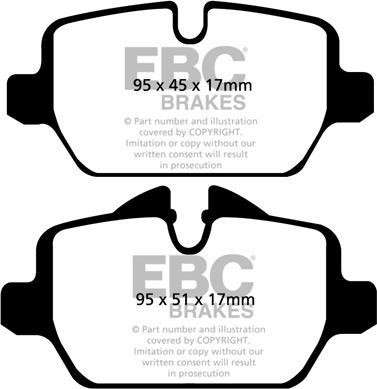 EBC Brakes DP1576 - Əyləc altlığı dəsti, əyləc diski furqanavto.az