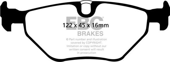 EBC Brakes DP31091C - Əyləc altlığı dəsti, əyləc diski furqanavto.az