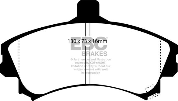 EBC Brakes DP21045 - Əyləc altlığı dəsti, əyləc diski furqanavto.az