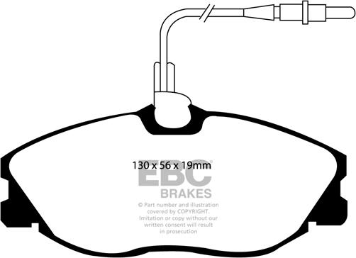 EBC Brakes DP41047R - Əyləc altlığı dəsti, əyləc diski furqanavto.az