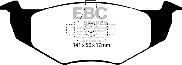 EBC Brakes DP1056 - Əyləc altlığı dəsti, əyləc diski furqanavto.az