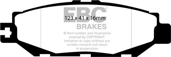 EBC Brakes DP1008 - Əyləc altlığı dəsti, əyləc diski furqanavto.az