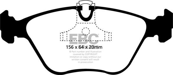 EBC Brakes DP21089 - Əyləc altlığı dəsti, əyləc diski furqanavto.az