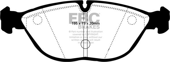 EBC Brakes DP21035 - Əyləc altlığı dəsti, əyləc diski furqanavto.az