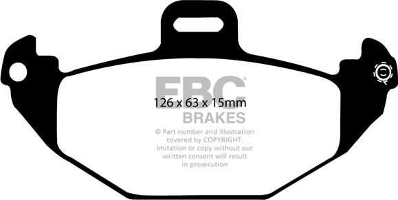 EBC Brakes DP21190 - Əyləc altlığı dəsti, əyləc diski furqanavto.az