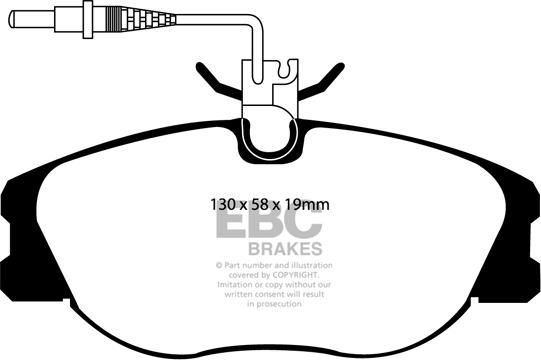 EBC Brakes DP1108 - Əyləc altlığı dəsti, əyləc diski furqanavto.az