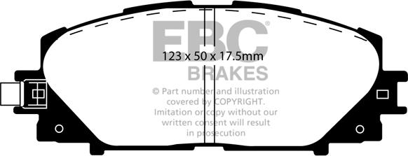 EBC Brakes DP21817 - Əyləc altlığı dəsti, əyləc diski furqanavto.az