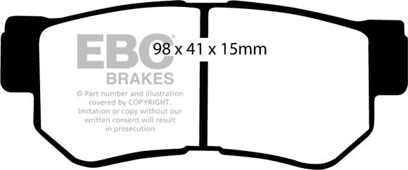 EBC Brakes DP41392R - Əyləc altlığı dəsti, əyləc diski furqanavto.az