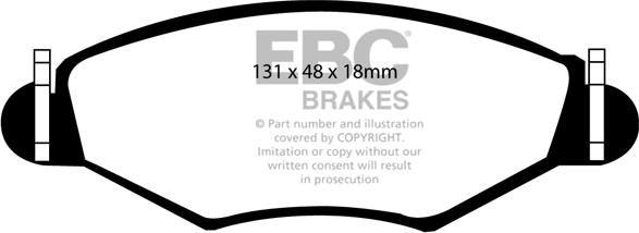 EBC Brakes DP21366 - Əyləc altlığı dəsti, əyləc diski furqanavto.az