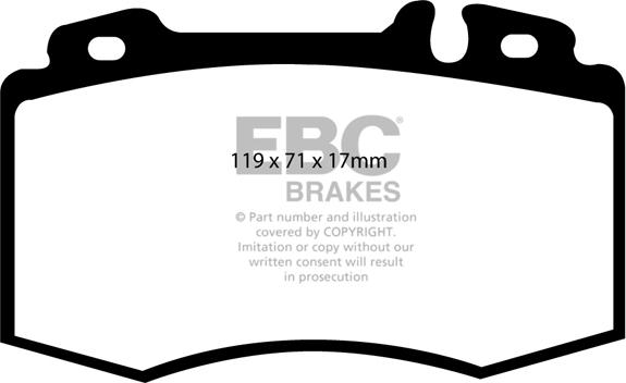 EBC Brakes DP31363C - Əyləc altlığı dəsti, əyləc diski furqanavto.az