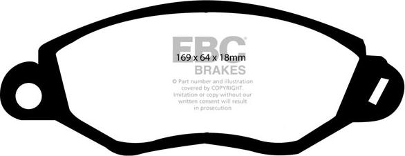 EBC Brakes DP1367 - Əyləc altlığı dəsti, əyləc diski furqanavto.az