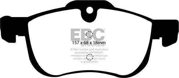 EBC Brakes DP1219 - Əyləc altlığı dəsti, əyləc diski furqanavto.az