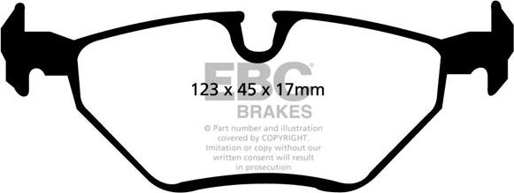 EBC Brakes DP1289 - Əyləc altlığı dəsti, əyləc diski furqanavto.az