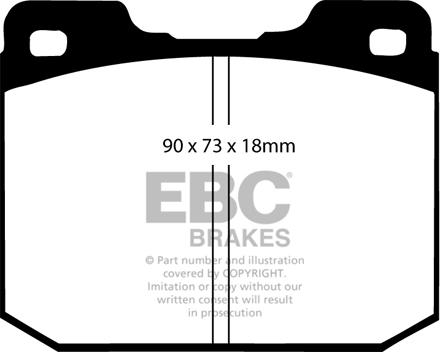 EBC Brakes DP175/2 - Əyləc altlığı dəsti, əyləc diski furqanavto.az