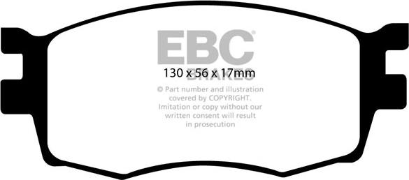 EBC Brakes DP1768 - Əyləc altlığı dəsti, əyləc diski furqanavto.az