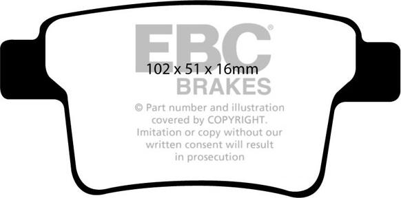 EBC Brakes DP21731 - Əyləc altlığı dəsti, əyləc diski furqanavto.az