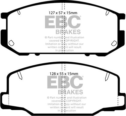 EBC Brakes DP877 - Əyləc altlığı dəsti, əyləc diski furqanavto.az