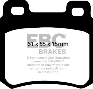 EBC Brakes DP3671C - Əyləc altlığı dəsti, əyləc diski furqanavto.az