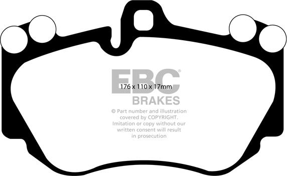 EBC Brakes DP31905C - Əyləc altlığı dəsti, əyləc diski furqanavto.az