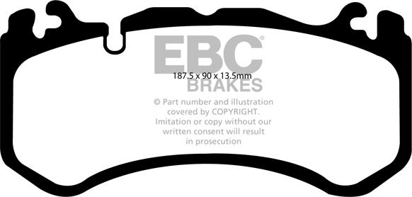 EBC Brakes DP41939R - Əyləc altlığı dəsti, əyləc diski furqanavto.az